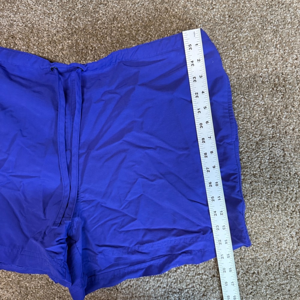L.L. Bean SunSmart Shorts Women Large Royal Blue Mesh Lined High Rise Drawstring - Picture 5 of 10